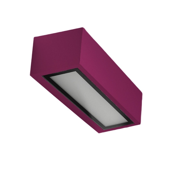 Applique ip54 moderna da esterno magenta 26cm per balcone