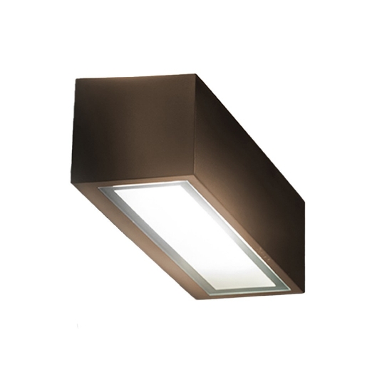 Applique ip54 26cm moderna da esterno ruggine per balcone