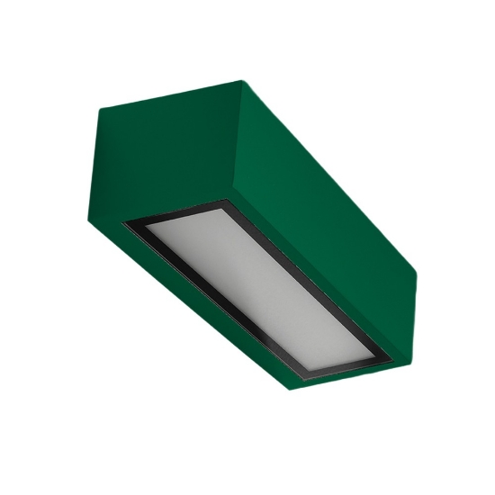 Applique da esterno moderna verde bosco ip54 26cm