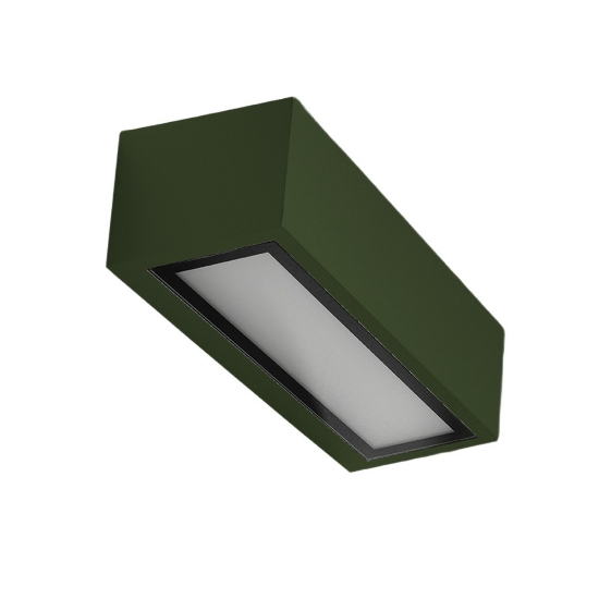 Applique ip54 26cm da esterno moderna verde oliva
