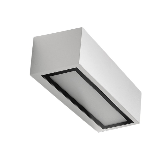 Applique da esterno moderna bianca ip54 26cm
