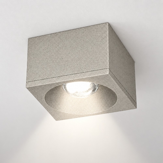 Faretto led da soffitto moderno quadrato effetto muro 8w 3000k