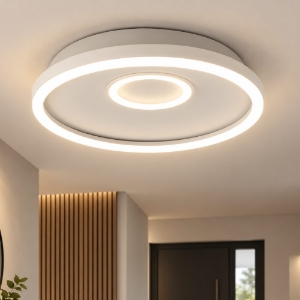 Gea luce melania plafoniera moderna led 50w 4000k tonda per salotto