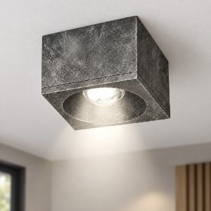 Faretto led da soffitto moderno foglia argento 8w 3000k