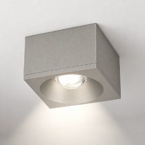 Faretto led da soffitto moderno per sala da pranzo quadrato tortora 8w 3000k