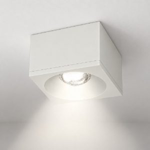 Faretto da soffitto led 10w 3000k moderno quadrato bianco