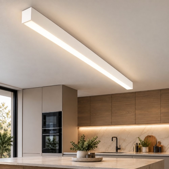 Perenz plafoniera moderna grid bianca led 40w cct 3000k 4000k 6000k dimmerabile