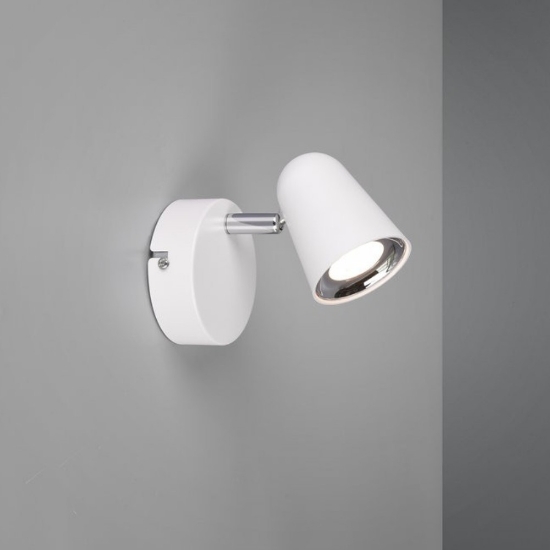 Faretto bianco opaco orientabile led 3.5w 3000k