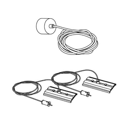 Perenz grid accessorio kit per installazione a sospensione bianca