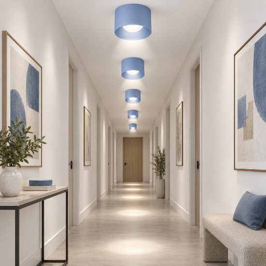 Faretto da soffitto moderno tondo carta da zucchero led 10w 3000k