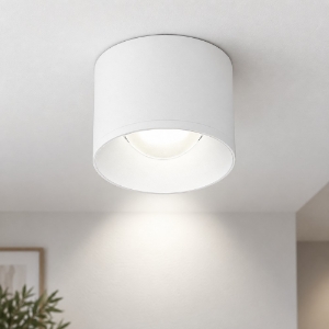 Faretto da soffitto led 10w 3000k moderno tondo bianco