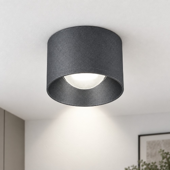 Faretto moderno antracite led 8w 3000k 8cm