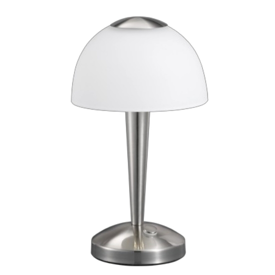 Lampada da tavolo moderna nichel opaco led 4w 3000k