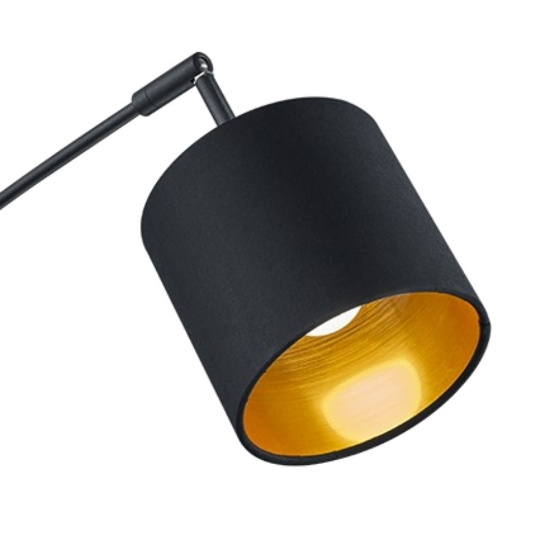 Piantana da terra luci orientabili nera opaca