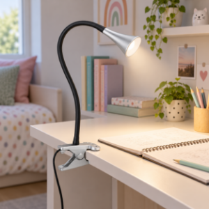 Lampada da scrivania con morsetto orientabile led 3w 3000k