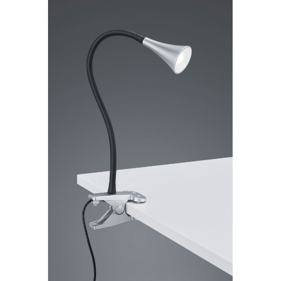 Lampada da scrivania con morsetto orientabile led 3w 3000k