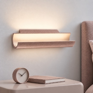 Applique led 12w cct 3000k 4000k moderna per comodino camera da letto oro rosato