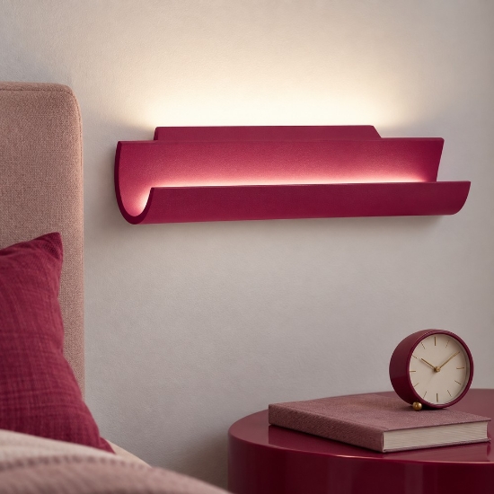 Applique per comodino camera da letto led 12w cct 3000k 4000k magenta