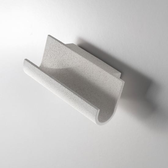 Applique per comodino camera da letto led 12w cct 3000k 4000k moderna grigio perla