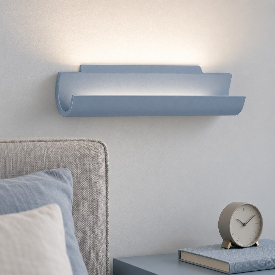 Applique per comodino camera da letto moderna carta da zucchero led 12w cct 3000k 4000k