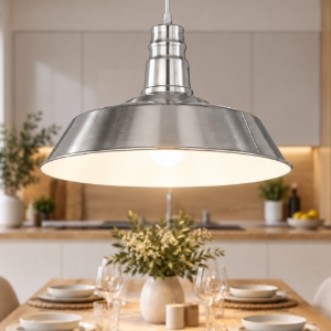 Lampada da cucina pagoda nichel opaco 36cm