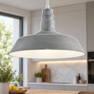 Lampada da cucina pagoda grigio cemento