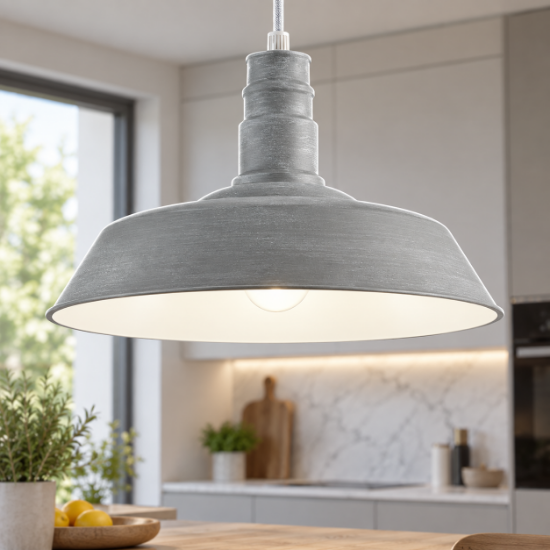 Lampada da cucina pagoda grigio cemento