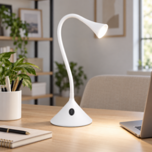Lampada da tavolo moderna led 3w 3000k bianca orientabile