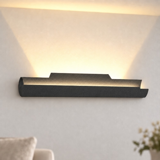 Applique moderna antracite led 20w cct 3000k 4000k