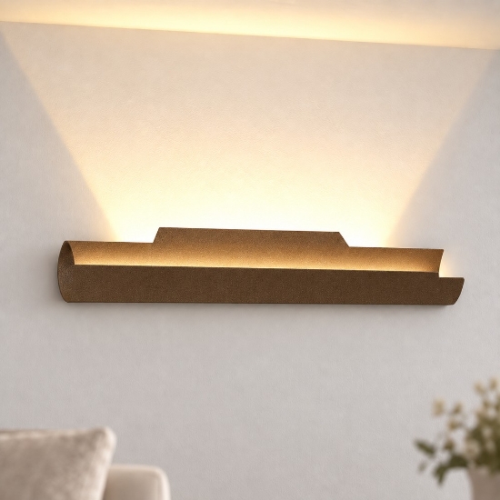 Applique led 20w cct 3000k 4000k moderna da parete ruggine