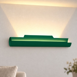 Applique da parete moderna verde bosco led 20w cct 3000k 4000k 37cm
