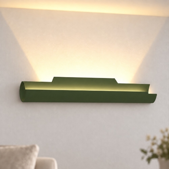 Applique led 20w cct 3000k 4000k da parete moderna verde oliva