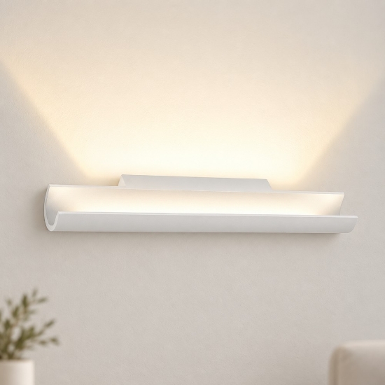 Applique da parete moderna bianca led 20w cct 3000k 4000k per ingresso