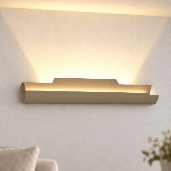 Applique moderna da parete sabbia bagnata led 20w cct 3000k 4000k 37cm