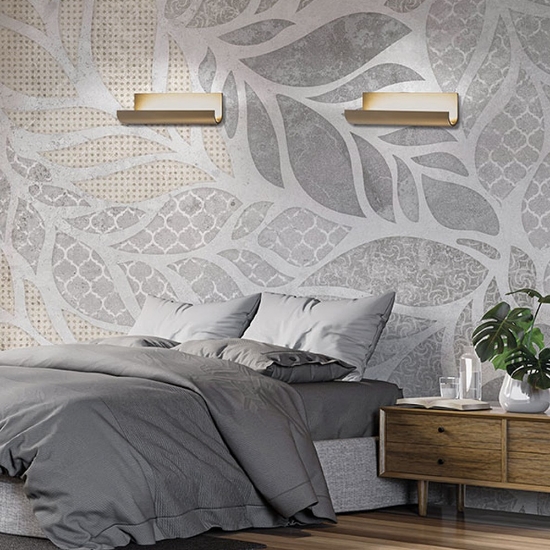 Applique moderna da parete sabbia bagnata led 20w cct 3000k 4000k 37cm