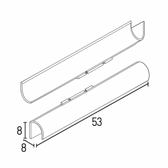 Applique led 28w cct 3000k 4000k da parete moderna bordeaux 53cm