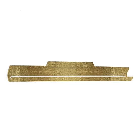 Applique led 28w cct 3000k 4000k moderna da parete foglia oro per soggiorno 53cm