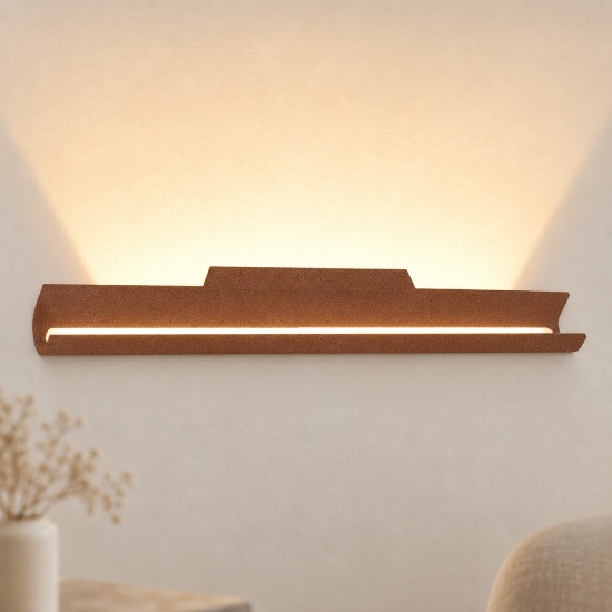 Applique led 28w cct 3000k 4000k moderna da parete rame opaco per soggiorno