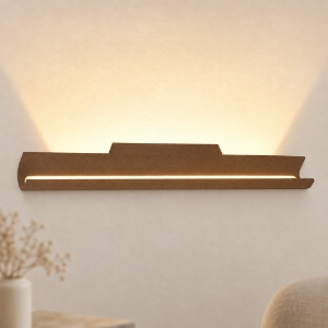 Applique led 28w cct 3000k 4000k moderno da parete per soggiorno ruggine