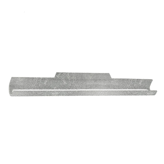 Applique moderna da parete per soggiorno foglia argento led 28w cct 3000k 4000k