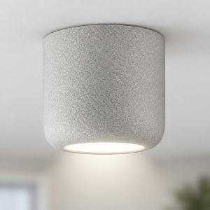 Faretto moderno da soffitto grigio perla led 10w cct 3000k 4000k ip44