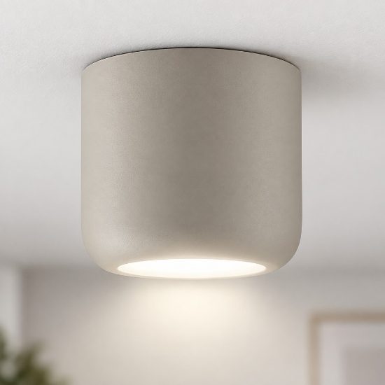 Faretto led 10w cct 3000k 4000k tortora moderno da soffitto per bagno ip44