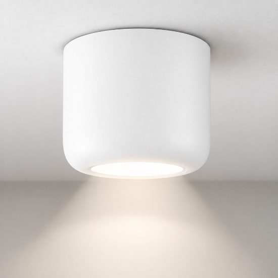 Faretto bianco led 10w cct 3000k 4000k design moderno da soffitto ip44