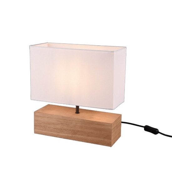 Lampada per como' camera da letto bianca legno