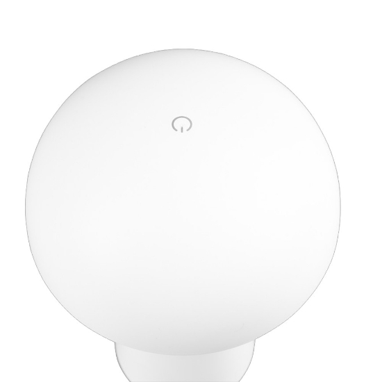 Lampada per tavolino da esterno led 3000k ip44 ricaricabile fungo bianco
