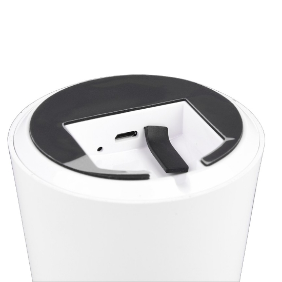 Lampada per tavolino da esterno led 3000k ip44 ricaricabile fungo bianco