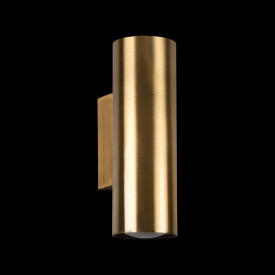 Applique da parete cilindro ottone antico gu10