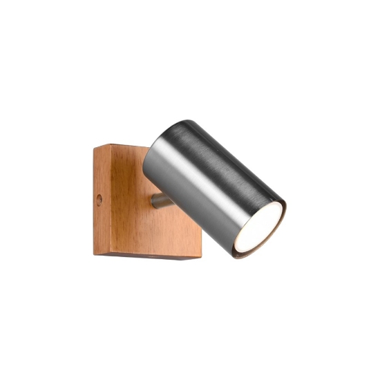 Faretto led da soffitto gu10 orientabile legno