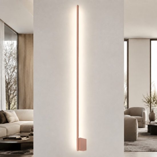 Applique da parete pesca led 28w cct 3000k 4500k 6500k moderna