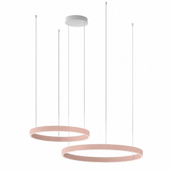 Lampadario moderno anelli 60-80 cm pesca led 150w cct 3000k 4000k per soggiorno
